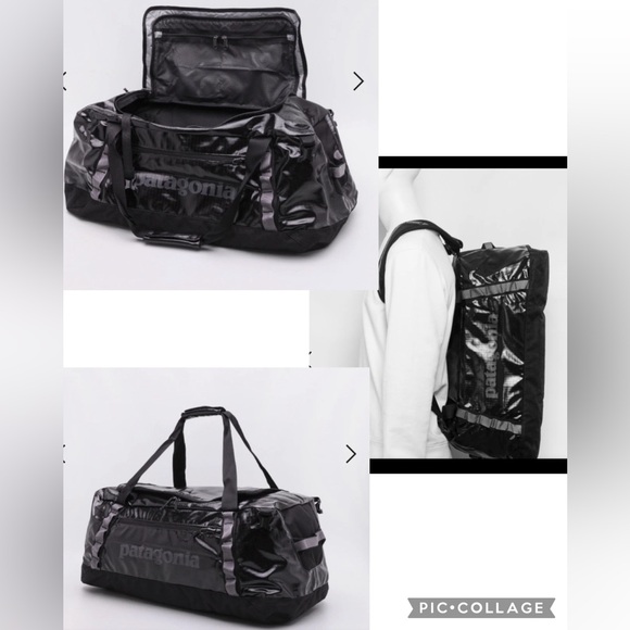 Patagonia Black Hole Duffel Backpack 60L - 49340 Rare Shiny Ripstop Travel  Bag
